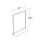 Azar Displays 8" x 10" Vertical/Horizontal W/ T-strip Holder, PK10 102718-10PK - alternate 3